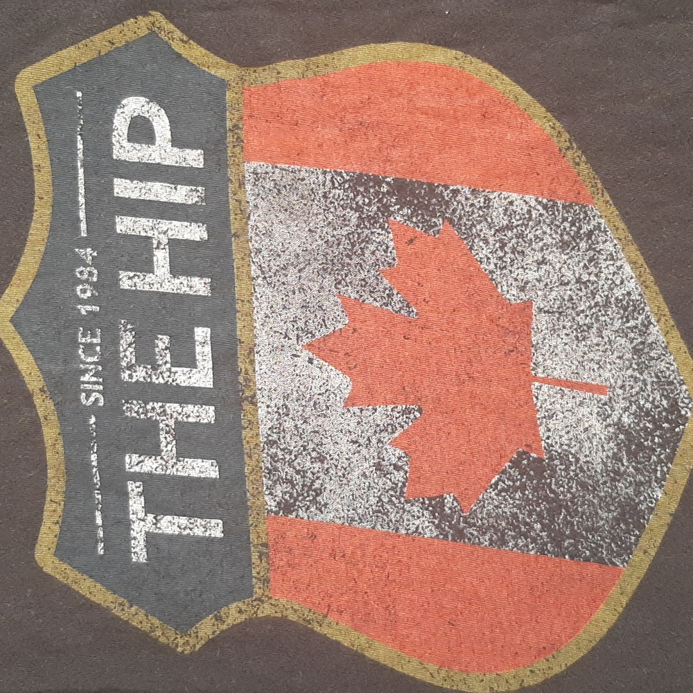 The Hip Logo T-Shirt with Maple Leaf Size L